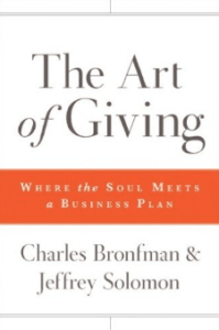 Book Cover - The Art of Giving by Charles Bronfman and Jeffrey Solomon