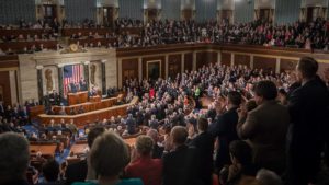 Photo of President Trump's address to the joint session of Congress